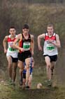 No 16 Lewis Hogg (Gateshead) 3rd, 33 Cameron Boyek (Shildon) 2nd and winner Callum Johnson (Gateshead) under-20 men 2012 North East Championships, Summerhill Country Park, Hartlepool.